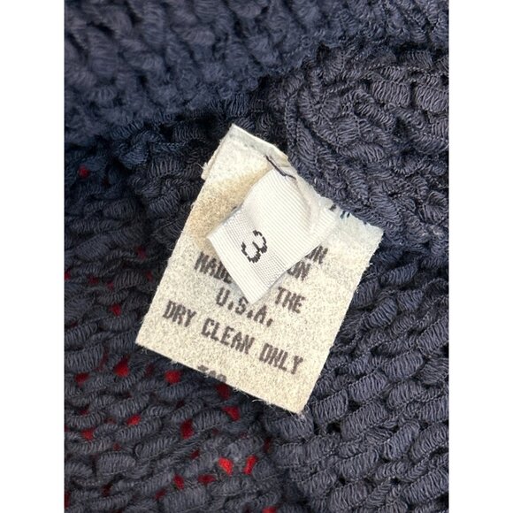 Vintage Marika Contompasis Cotton Blend Sweater Size 3 Coastal Chic New England - Picture 5 of 6